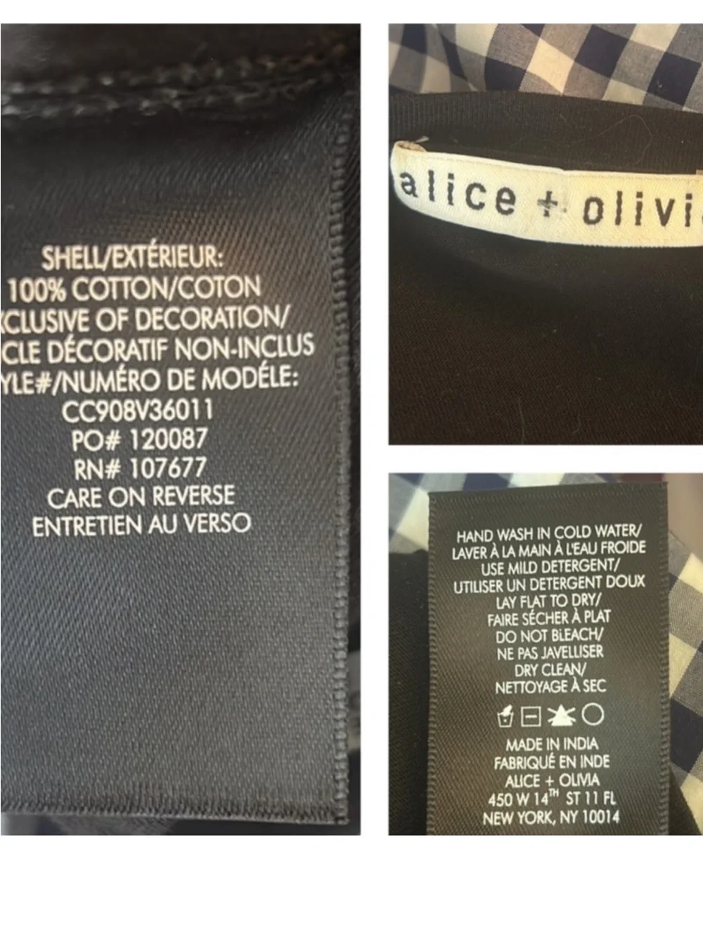 Alice + Olivia Black Sequin "Go Love Yourself" Tee with Red Heart Size L - Picture 10 of 10